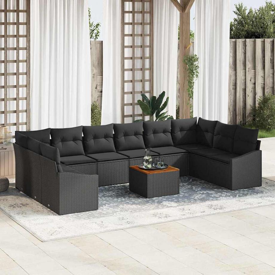 VidaXL Canapé de jardin poly rattan  