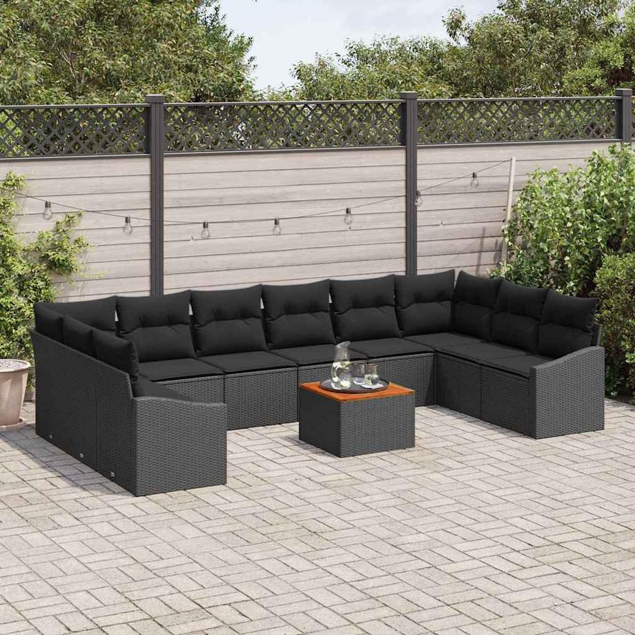VidaXL Canapé de jardin poly rattan  