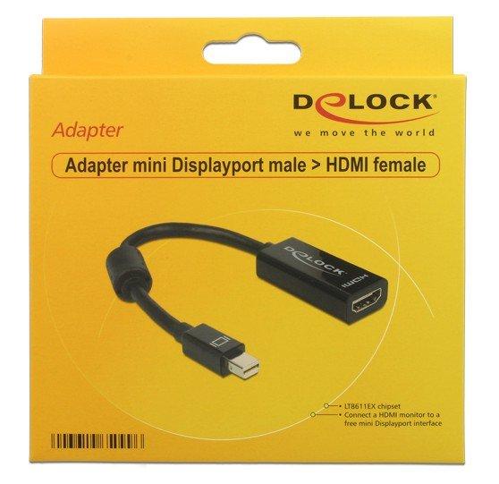 DeLock  DeLOCK Adapter mini Displayport / HDMI 0,18 m HDMI tipo A (Standard) Nero 