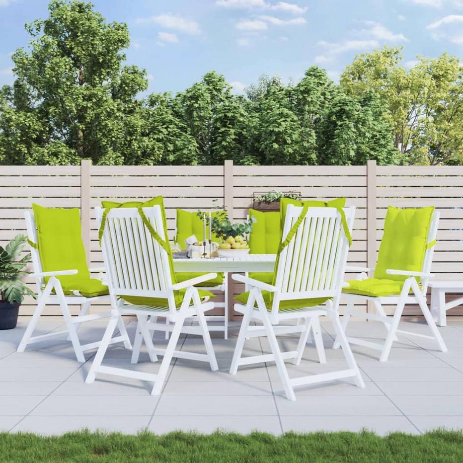 VidaXL Coussin de chaise à dossier haut tissu  