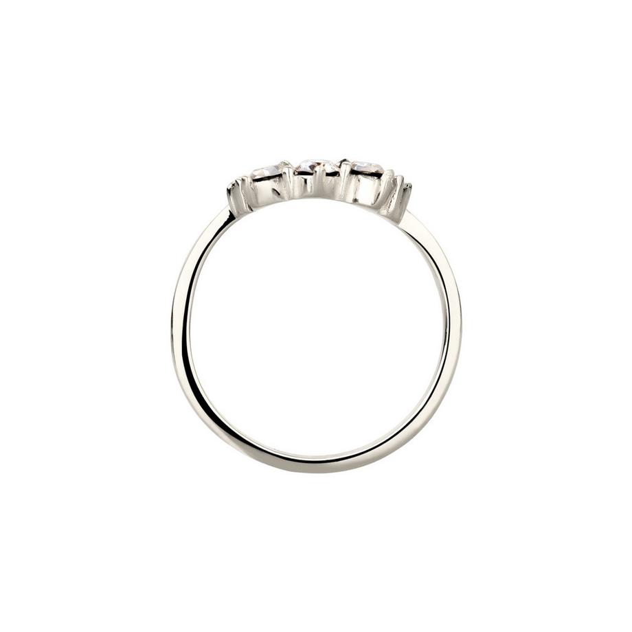 Elli  Bague Bague Couronne Cristaux Swarovski 925 Sterling Silver 