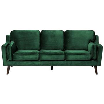 3 Sitzer Sofa aus Samtstoff Glamourös LOKKA