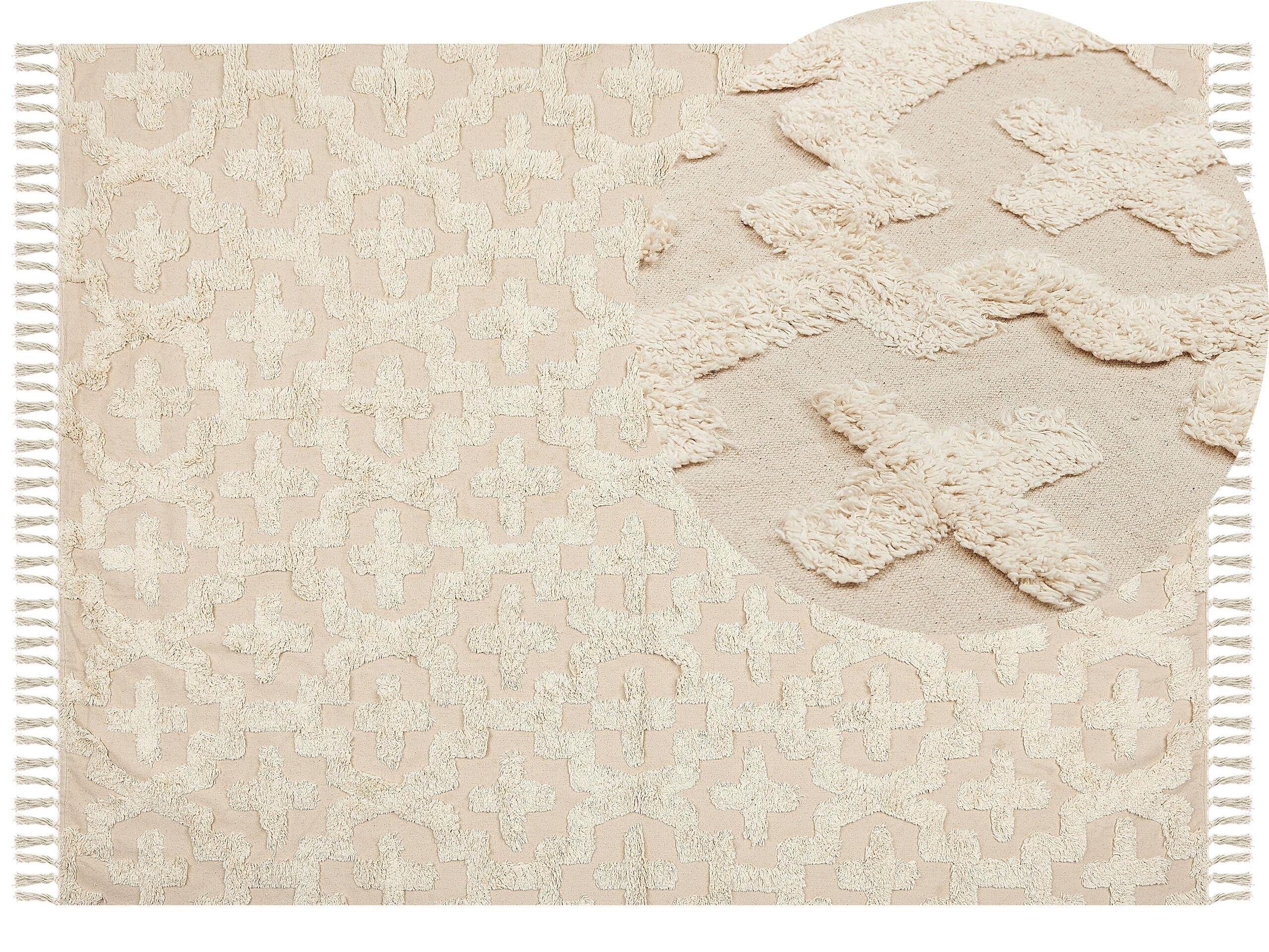 Beliani Teppich aus Baumwolle Boho ITANAGAR  
