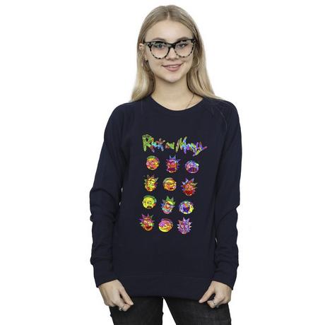 Rick And Morty Faces Sweatshirt  