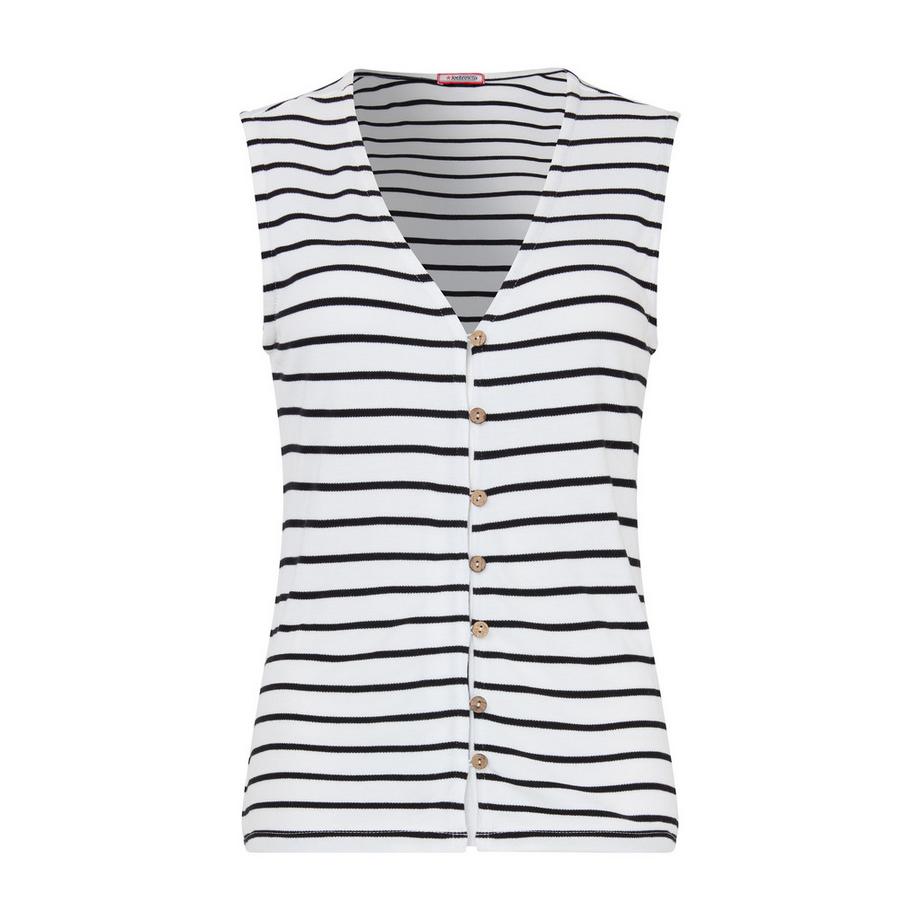 Joe Browns Gilet a Righe in Maglia con Bottoni  