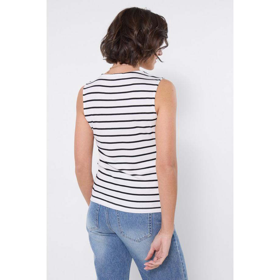 Joe Browns Gilet a Righe in Maglia con Bottoni  