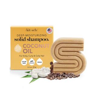 Kitsch  Barre de shampooing solide avec huile de noix de coco pour l'hydratation 