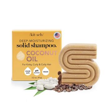 Barre de shampooing solide avec huile de noix de coco pour l'hydratation