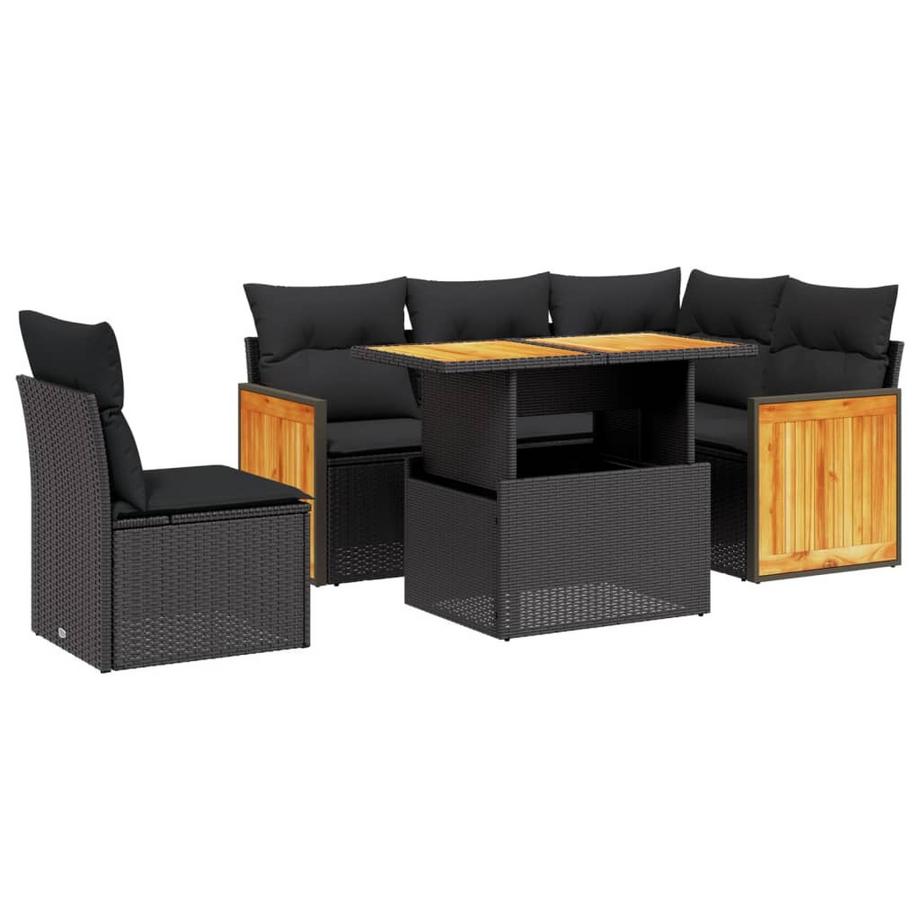 set divano da giardino Polirattan