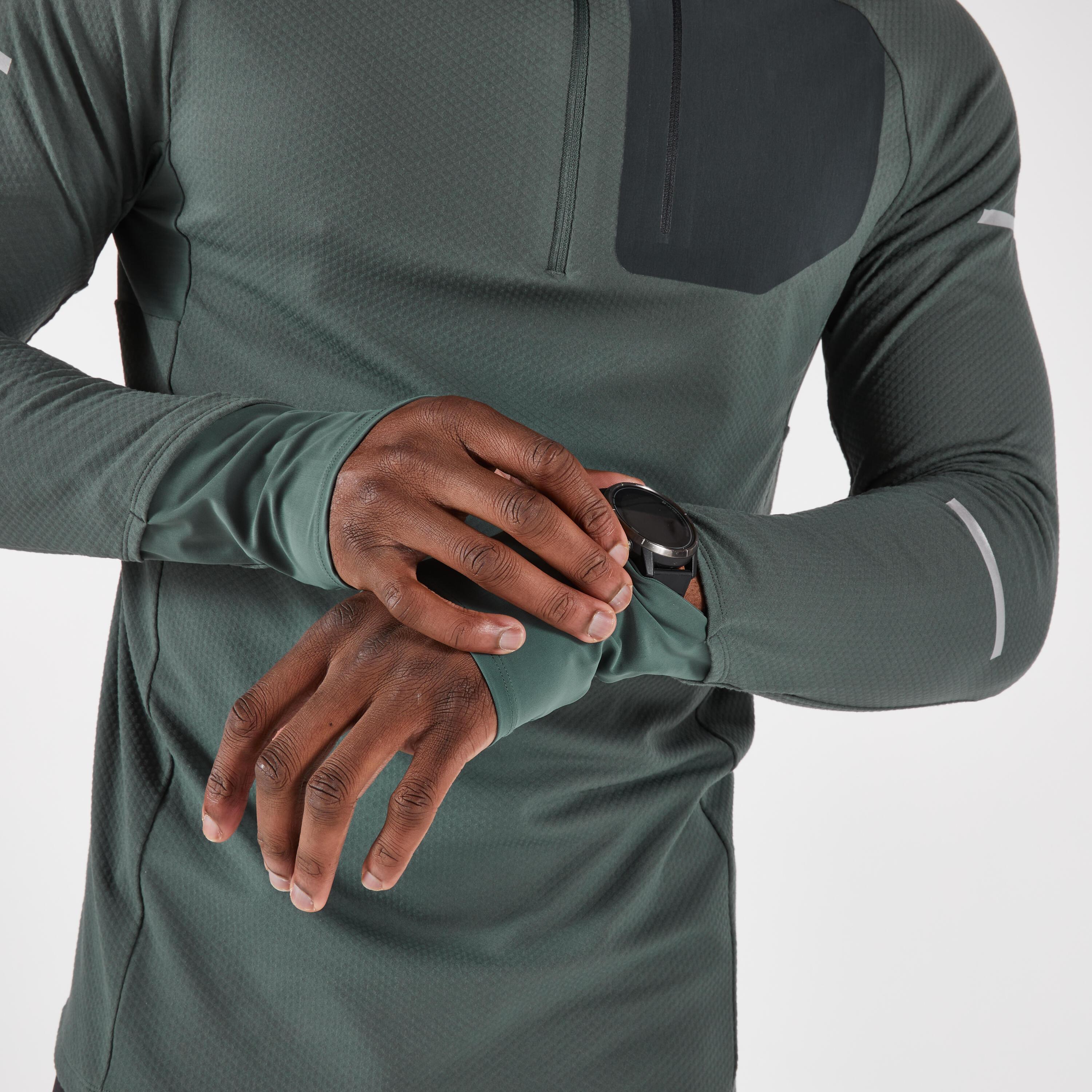 KIPRUN  Langarmshirt  Laufshirt mit Reissverschluss synthetisch 