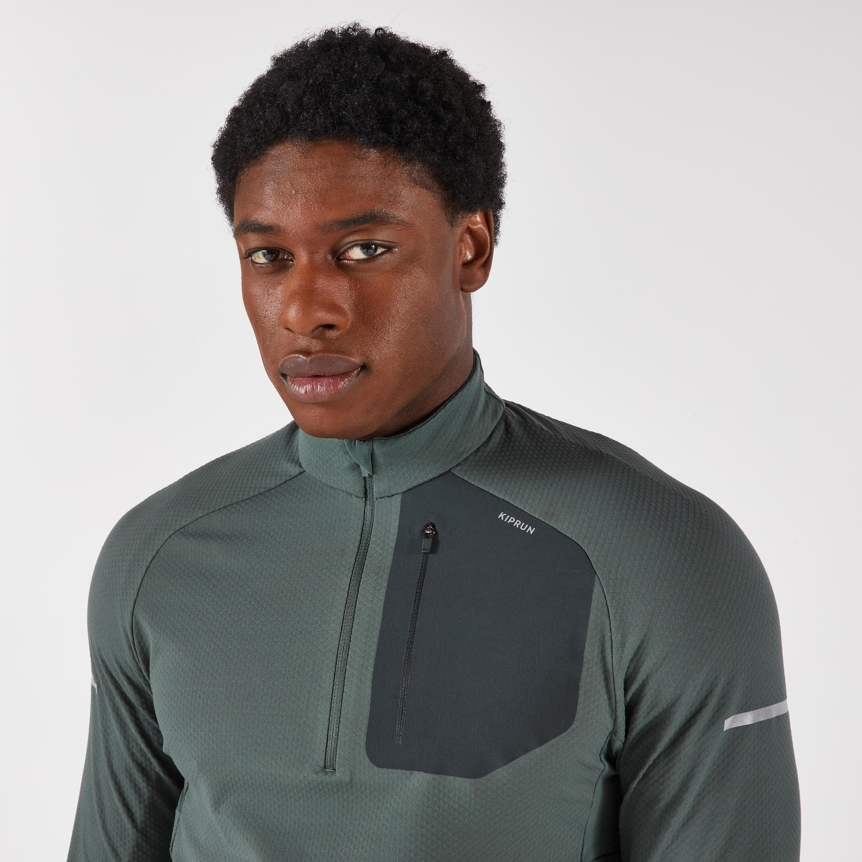 KIPRUN  Langarmshirt  Laufshirt mit Reissverschluss synthetisch 