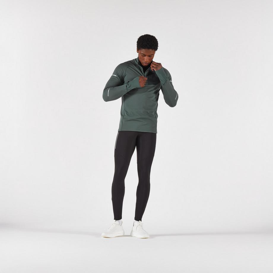 KIPRUN  Maglia running uomo maniche lunghe con zip sintetico 