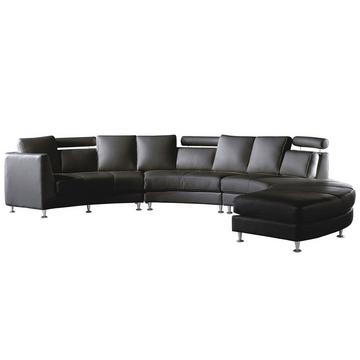 Halbrundes Sofa aus Echtleder Modern ROTUNDE