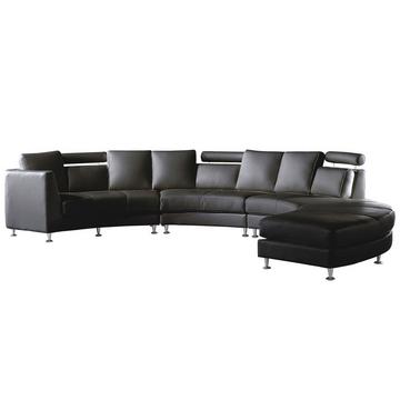 Halbrundes Sofa aus Echtleder Industriell ROTUNDE