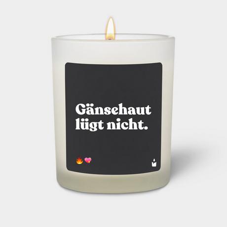 CandleHand Bougie Parfumée Flowery Gänsehaut lügt nicht.  