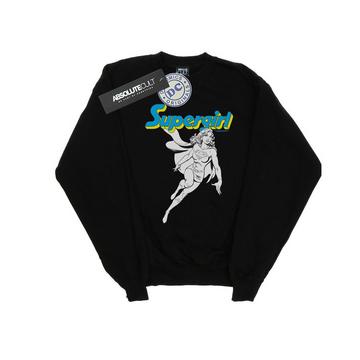 Supergirl Mono Action Pose Sweatshirt