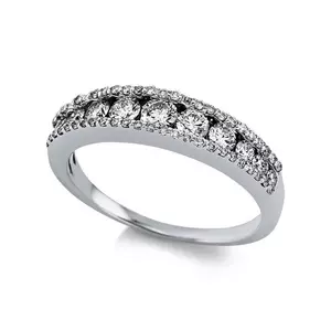 Ring 585/14K Weissgold Diamant 0.66ct.