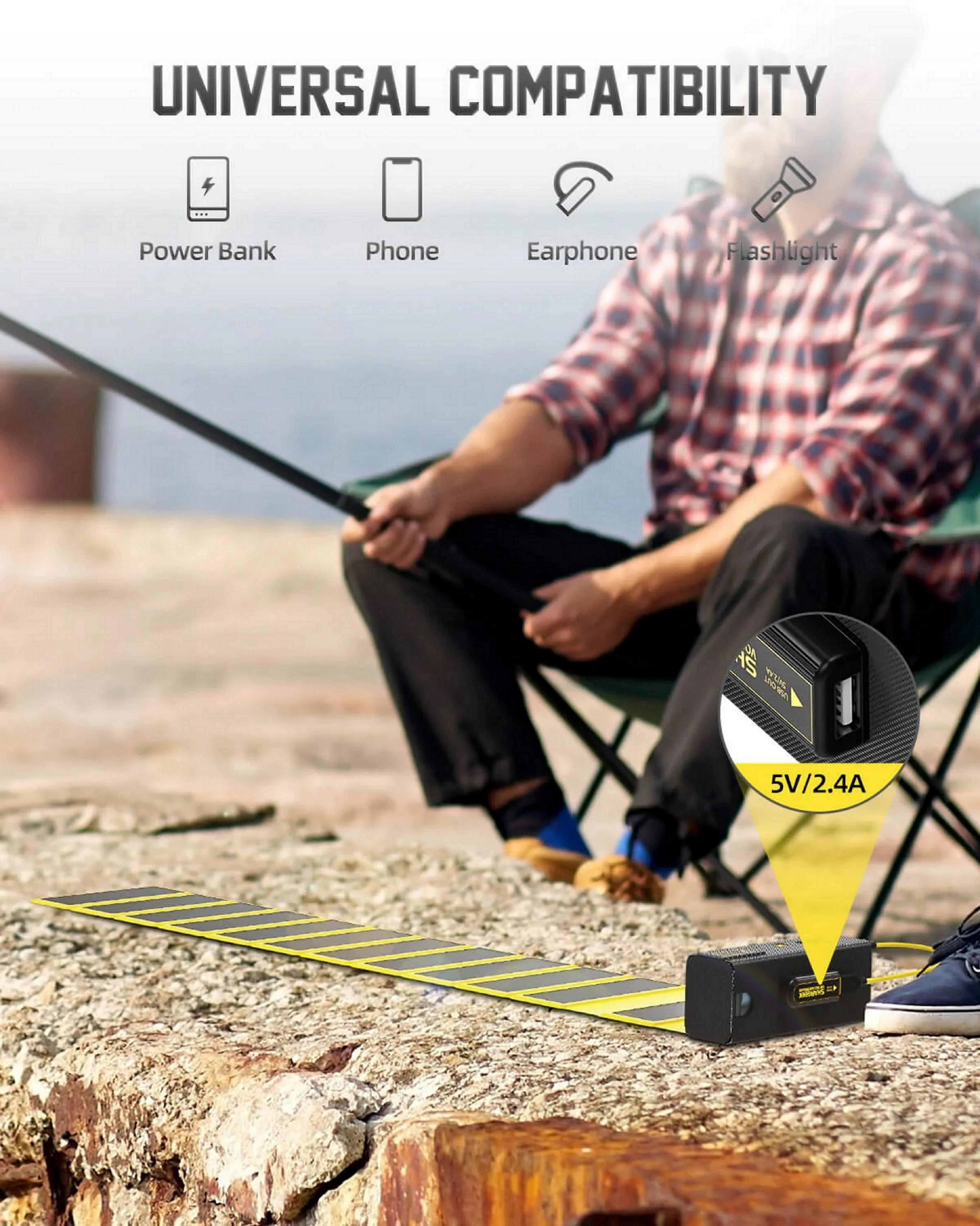 Sharge  Caricatore USB Storm 2 Solarpanel 