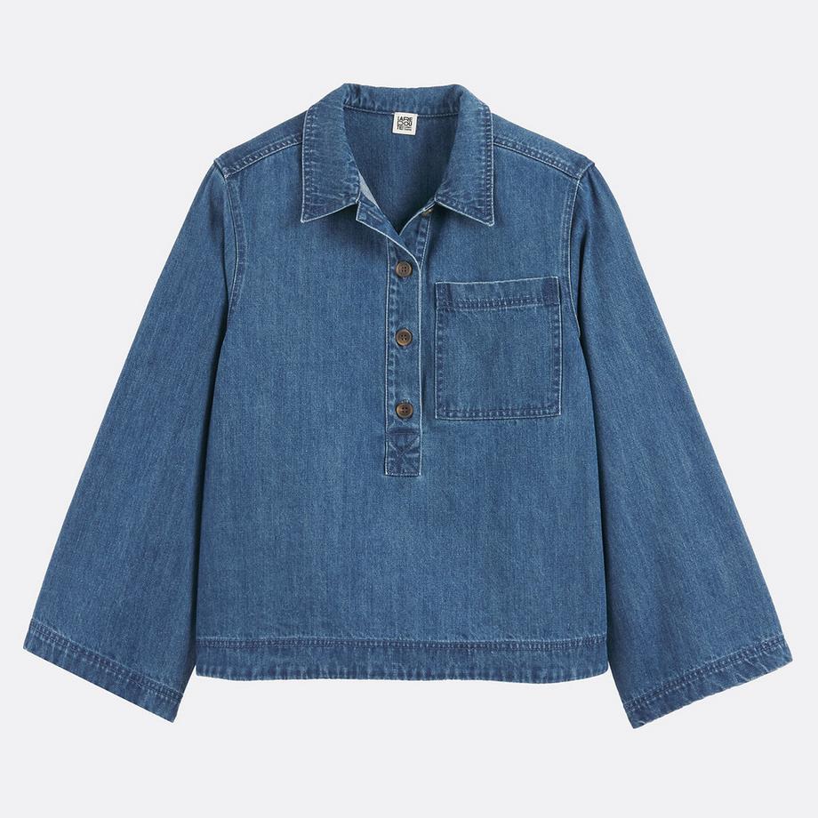 La Redoute Collections Chemise esprit vareuse en jean  