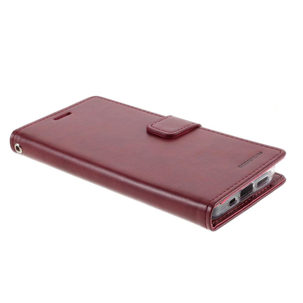 Mercury  iPhone 12 Pro Max - Blue Moon Leder Etui Hülle Karten 