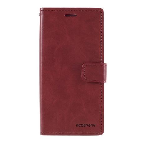 Mercury  iPhone 12 Pro Max - Blue Moon Leder Etui Hülle Karten 