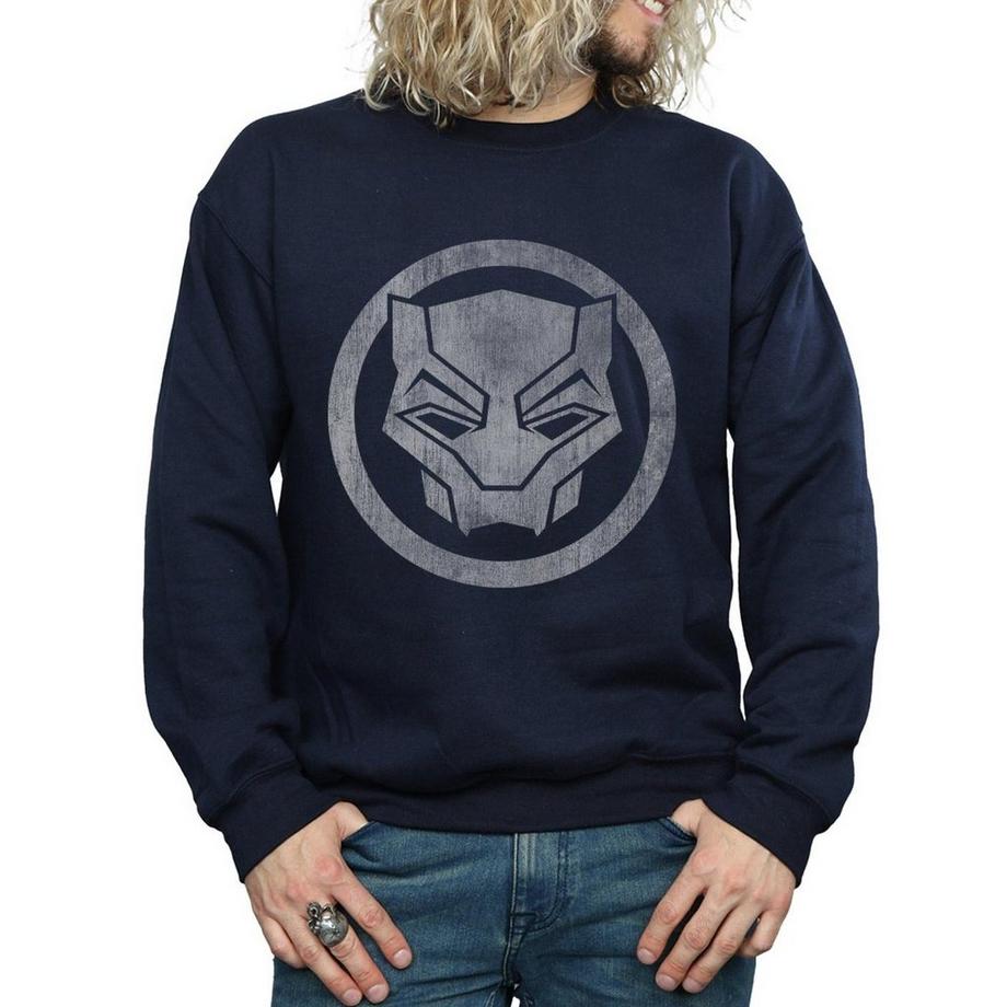 MARVEL Black Panther Logo Felpa  