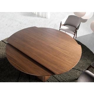 ANGEL CERDA Tavolo da pranzo allungabile rotonda noce  