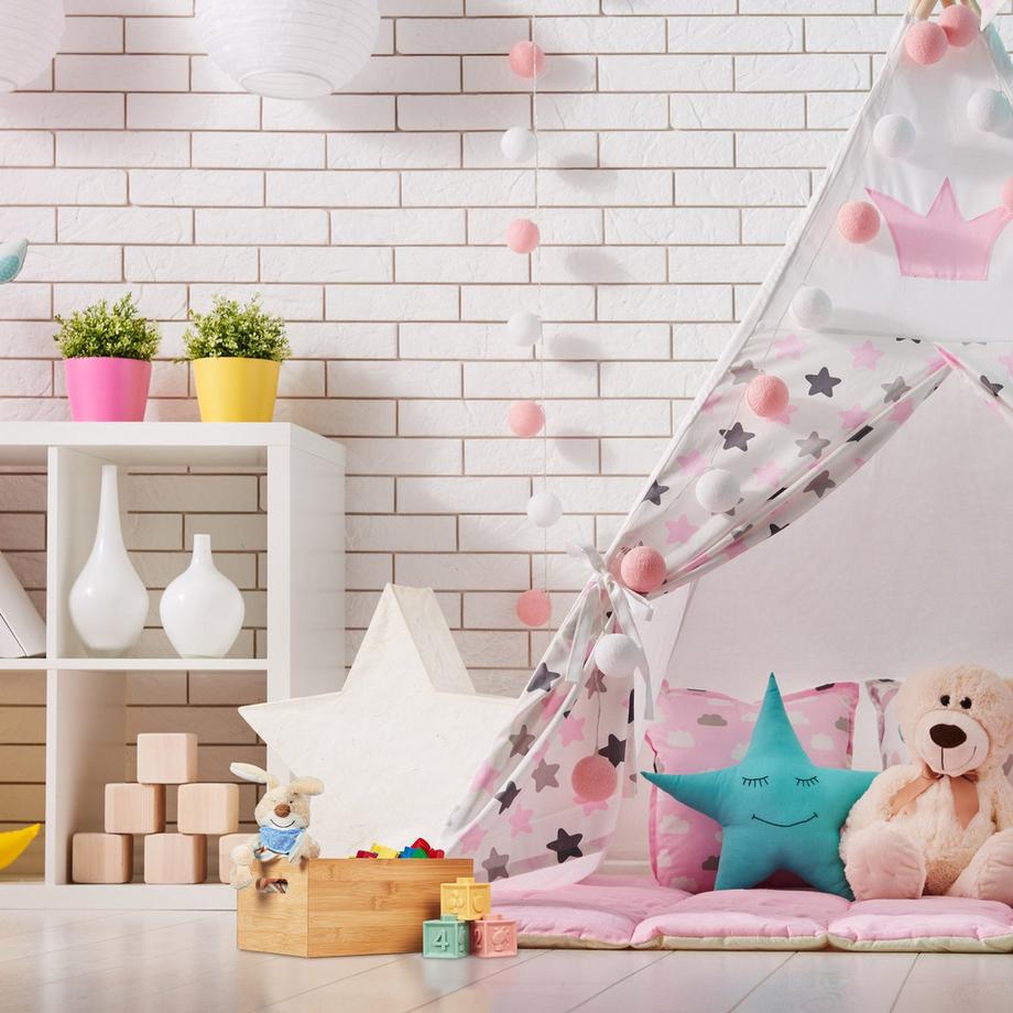 Northix Aufbewahrungsbox 2 Fächer mit Griff  