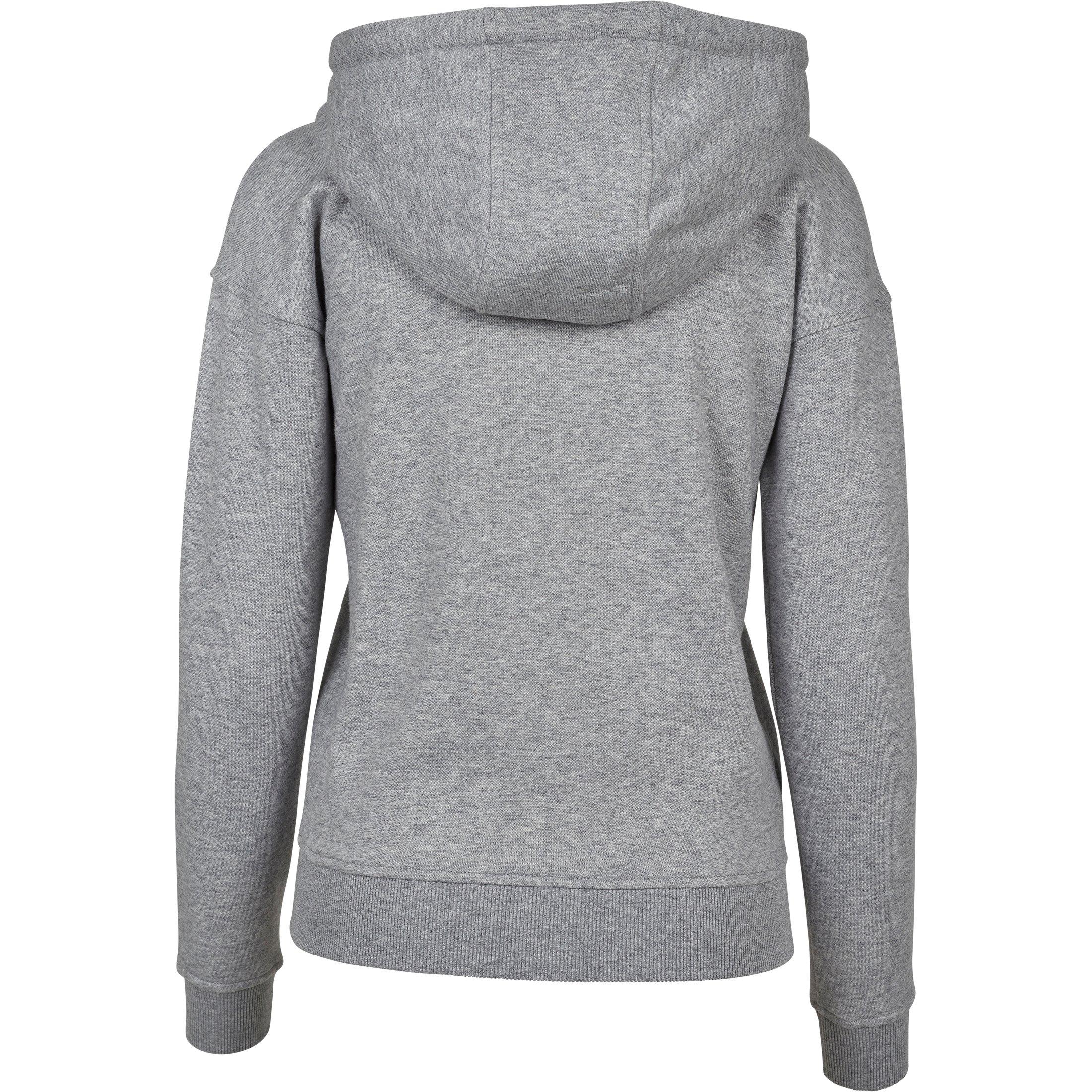 URBAN CLASSICS Sweatshirt à capuche zippé pour femme  