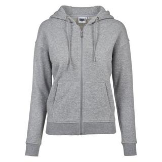 URBAN CLASSICS Sweatshirt à capuche zippé pour femme  