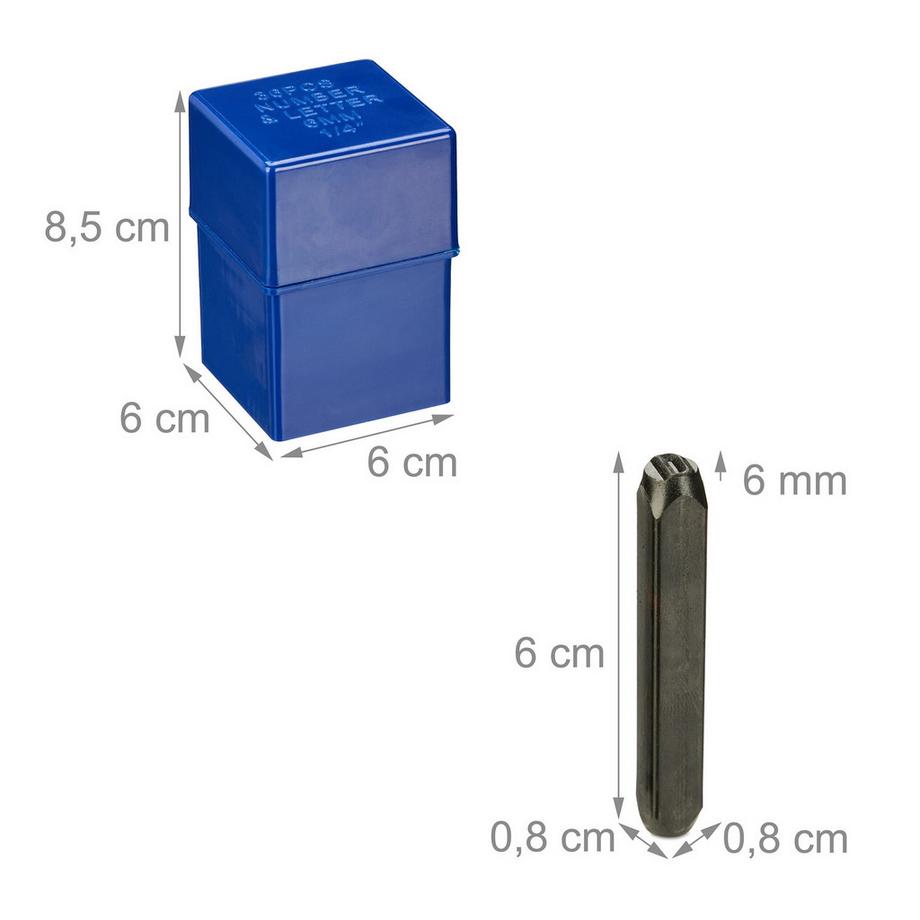 B2X Jeu de lettres 6 mm  