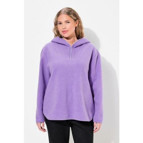 Ulla Popken Pullover Teddy Cappuccio Maniche Lunghe  
