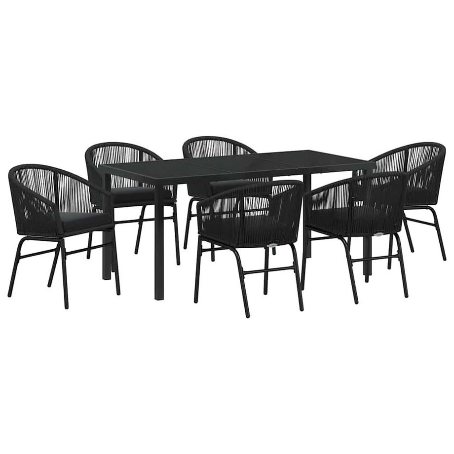 Ensemble de salle à manger pour jardin poly rattan