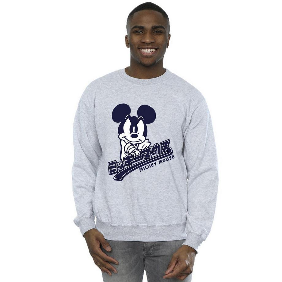 Disney Mickey Mouse Grafik Print Sweatshirt  