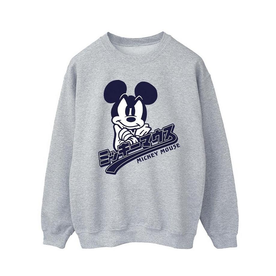 Disney Mickey Mouse Grafik Print Sweatshirt  