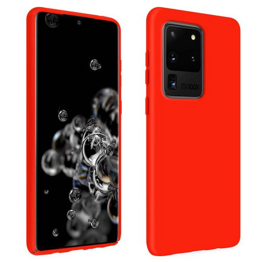 Avizar  Coque Samsung S20 Ultra Soft Touch Rouge 