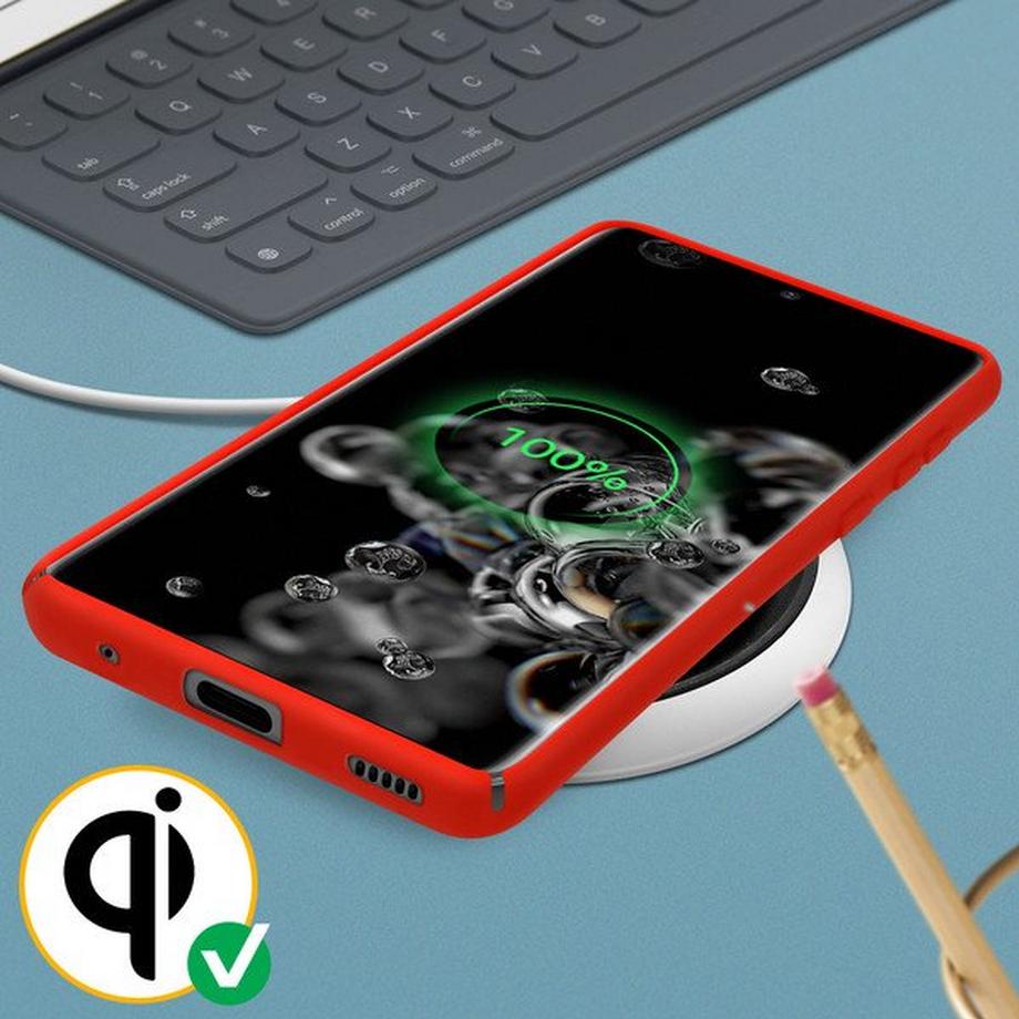 Avizar  Coque Samsung S20 Ultra Soft Touch Rouge 