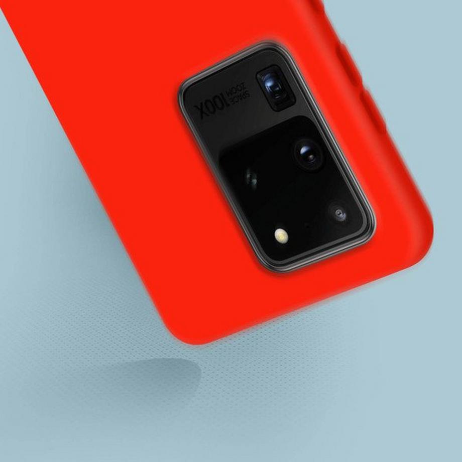 Avizar  Coque Samsung S20 Ultra Soft Touch Rouge 