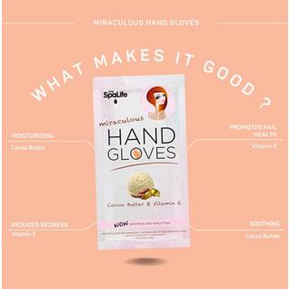 SpaLife  Feuchtigkeitsspendende Handschuhe mit Kakaobutter & Vitamin E 