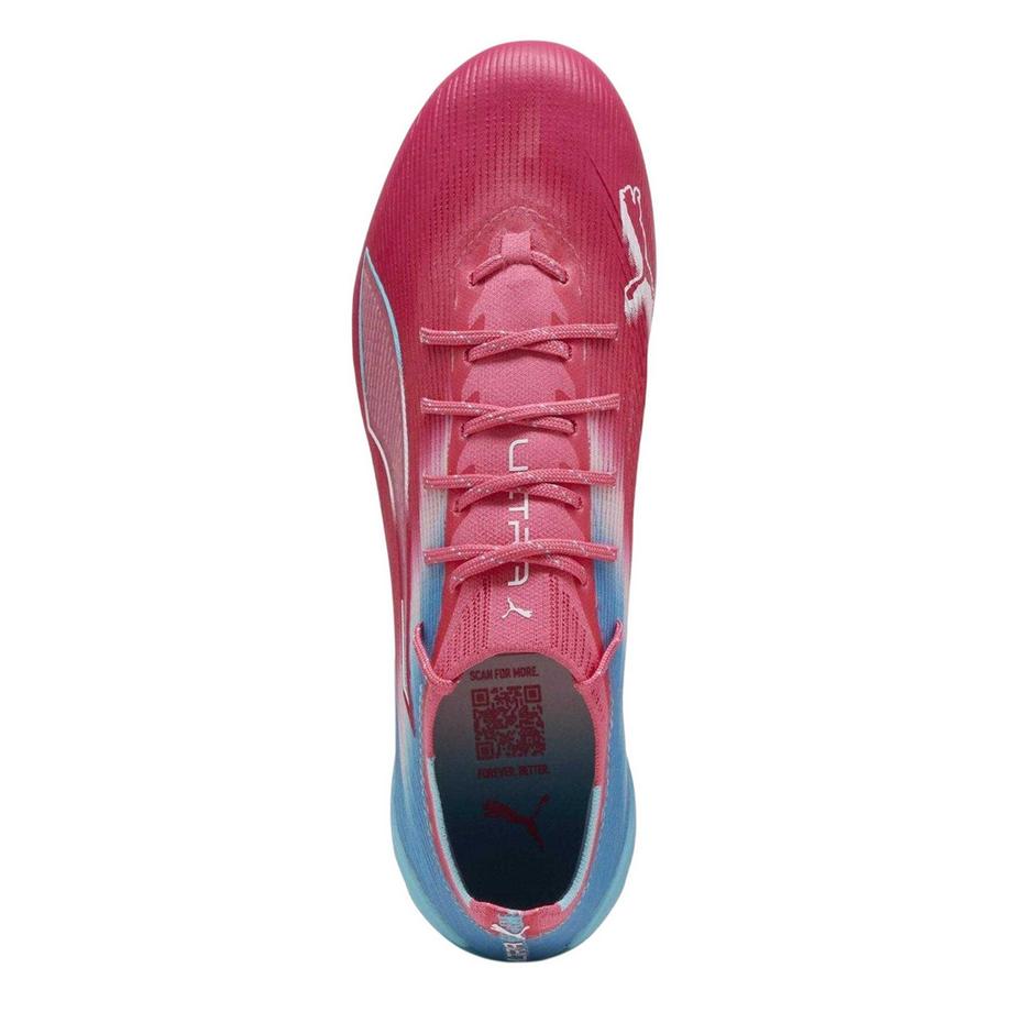 PUMA Chaussures de foot terrain ferme Ultimate avec détails en cuir  