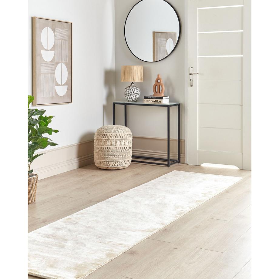 Beliani Teppich aus Viskose Minimalistisch GESI II  