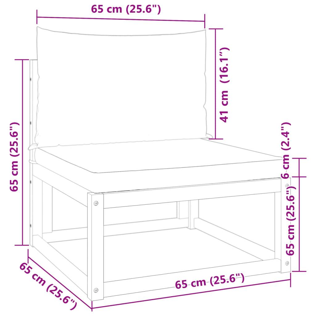 VidaXL Gartensofa akazienholz  