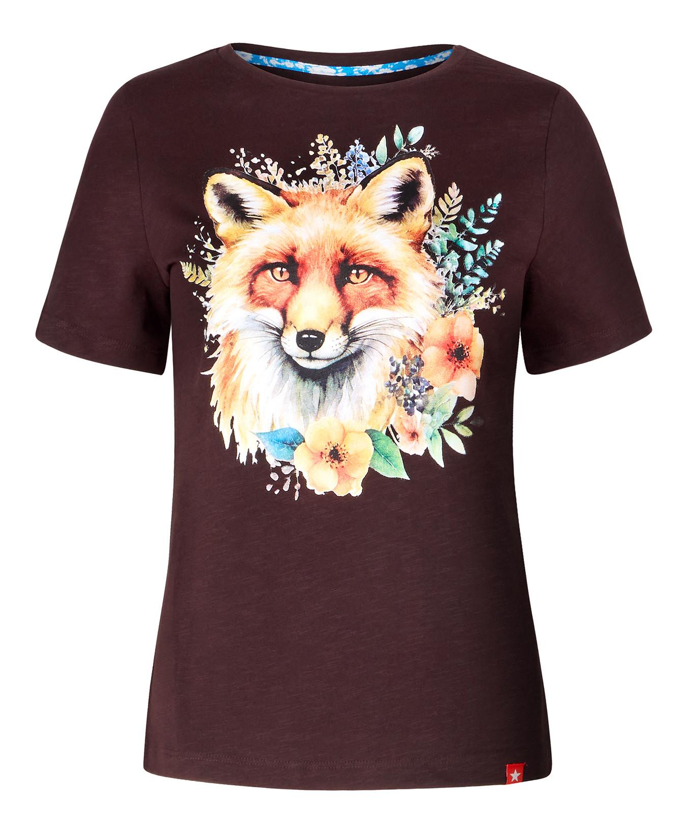 Joe Browns T-Shirt Renard Automne Col Rond Manches Courtes  
