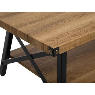 Beliani Table basse en MDF Rustique CARLIN  