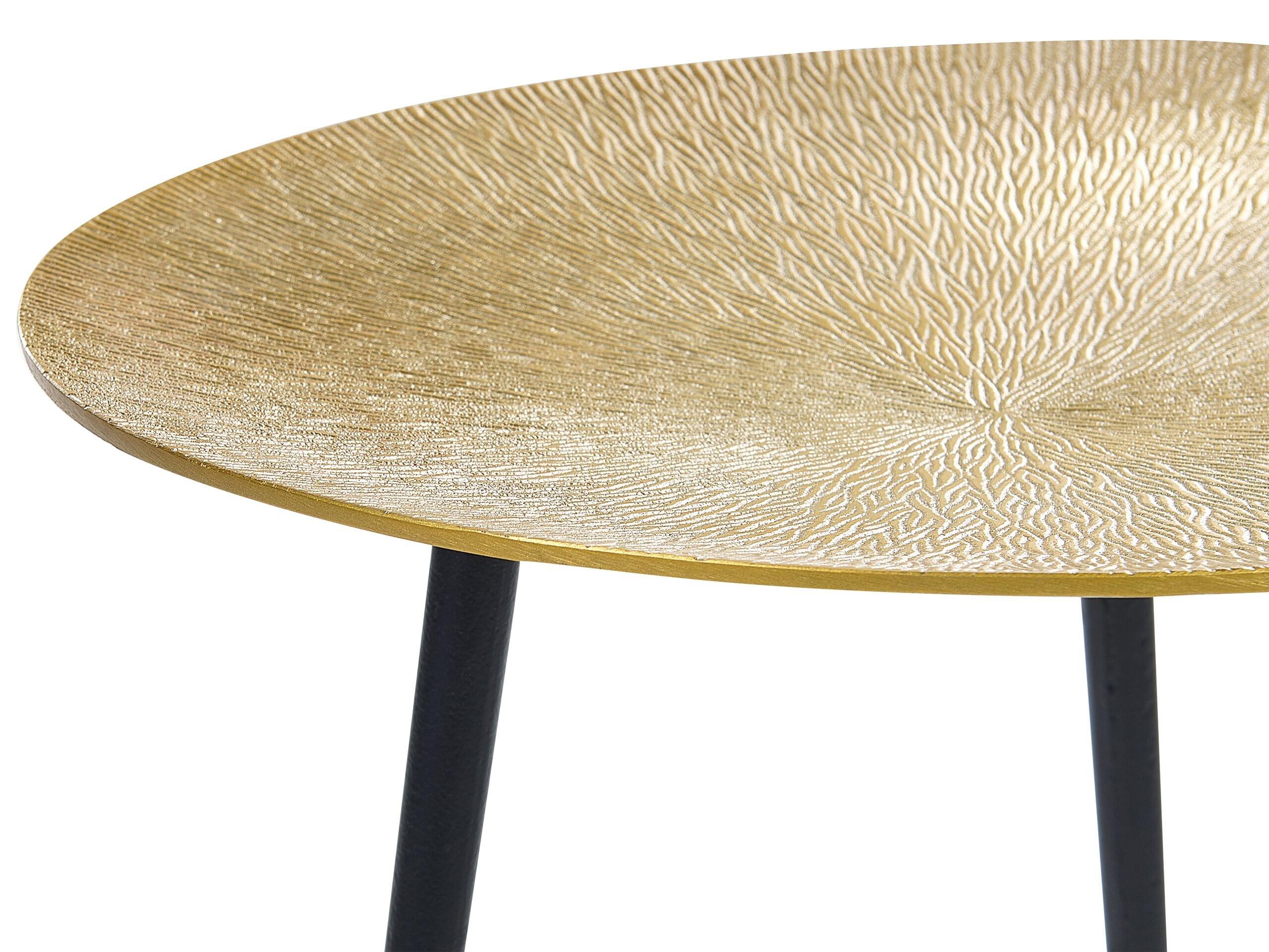 Beliani Table d'appoint en Aluminium Glamour WAIPU  