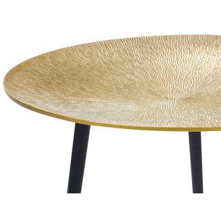 Beliani Table d'appoint en Aluminium Glamour WAIPU  