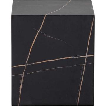 Table d'appoint Benji aspect marbre noir