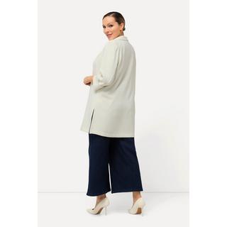 Ulla Popken Blazer Col Revers Fermeture Bouton Manches 3/4  