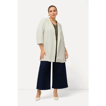 Blazer con revers, abbottonatura e maniche a 3/4