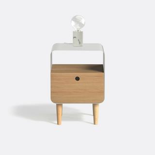 La Redoute Intérieurs Chevet plaqué frêne et métal acier  